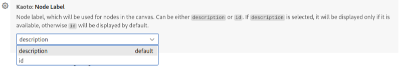 Choose node label